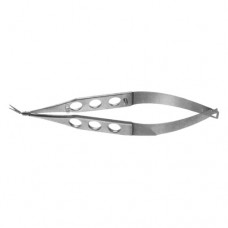 Gills-Vannas Micro Scissor Angled Forward - Sharp Tips - Extra Thin Stainless Steel, 10.5 cm - 4" Blade Size 7 mm